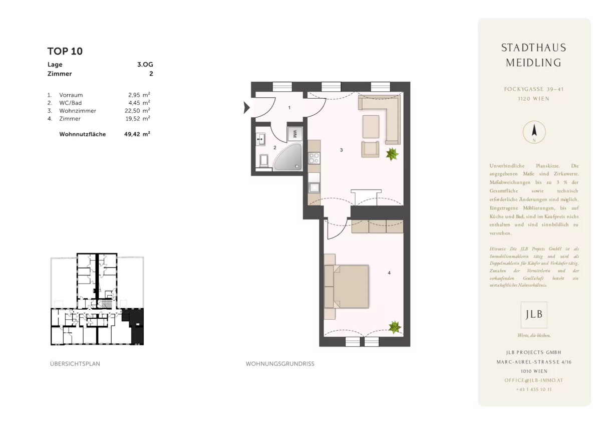 STADTHAUS MEIDLING – Grundriss Top 10 – JLB