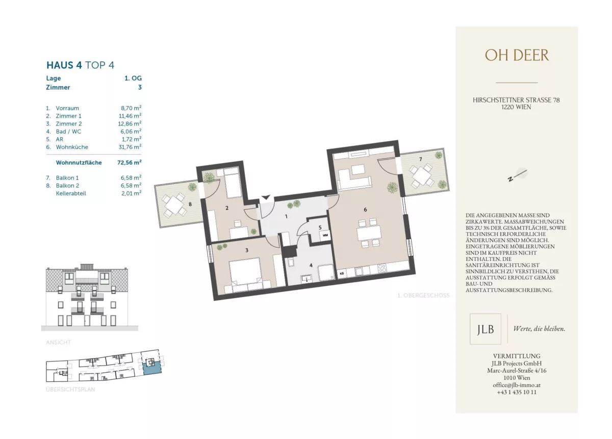 Grundriss Oh Deer – JLB