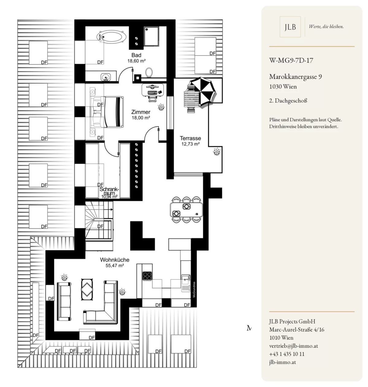 Wohnung 254301 – Grundriss in Wien