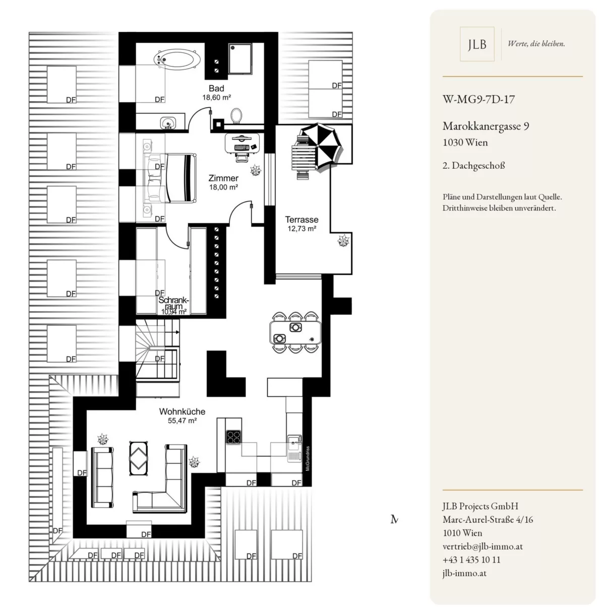 Wohnung 254301 – Grundriss in Wien