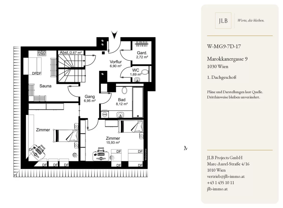 Wohnung 254301 – Grundriss in Wien