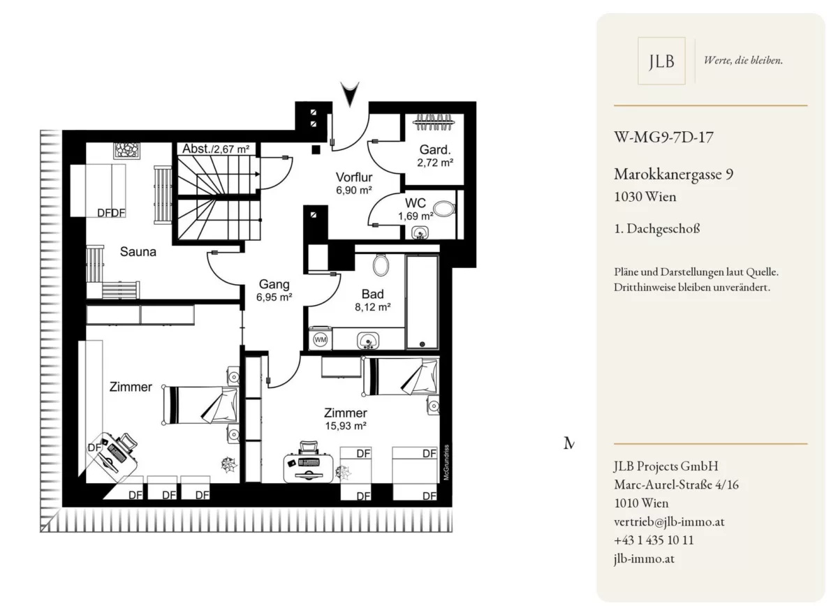 Wohnung 254301 – Grundriss in Wien