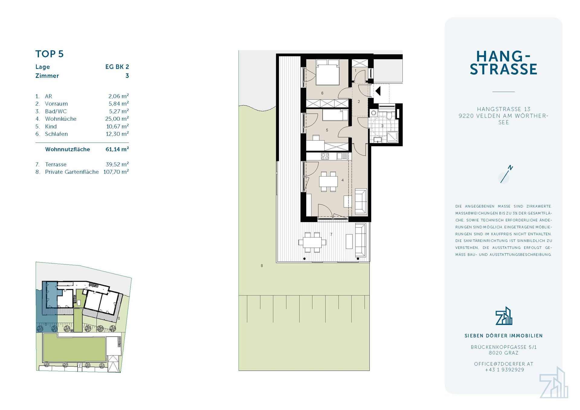 Wohnung eb13e7 – Immobilienansicht in Velden