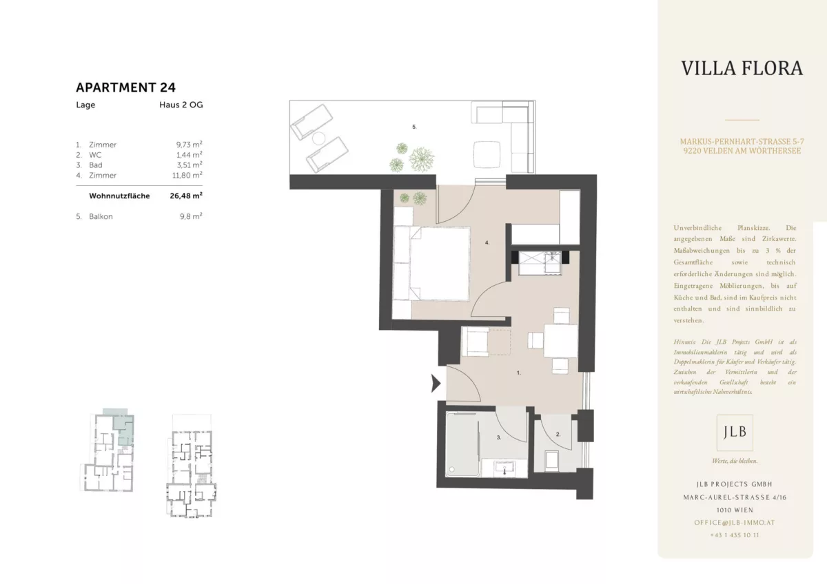 JLB Grundriss – Villa Flora-Verkaufsplan-Apartment-24
