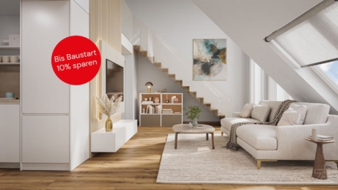 Südseitige Dachterrassen-Maisonette in Ruhelage | 3,5 Zimmer | Erstbezug, 1210 Wien, Dachgeschosswohnung