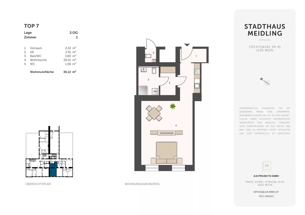 STADTHAUS MEIDLING – Grundriss Top 7 – JLB
