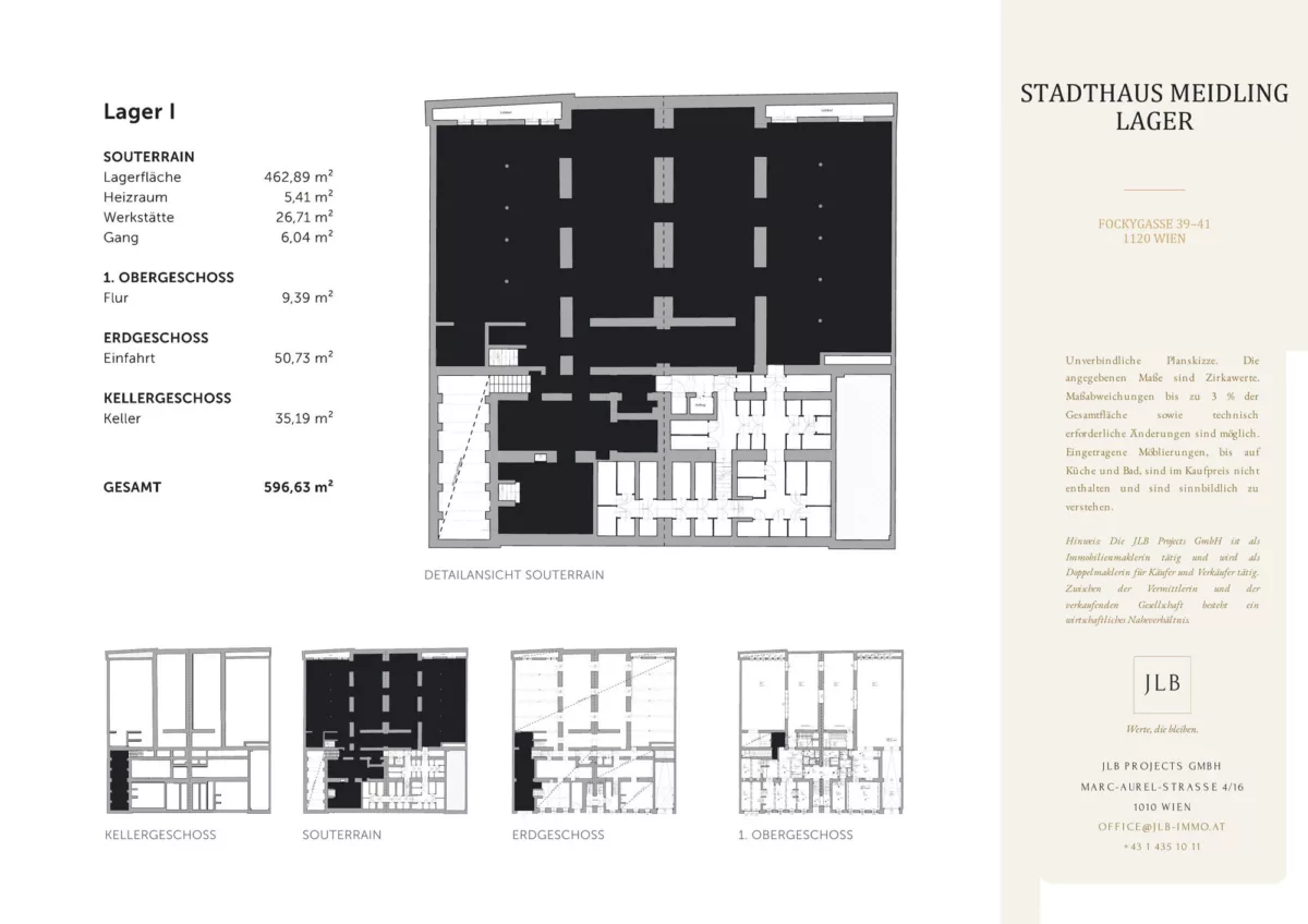 JLB Grundriss – Lager