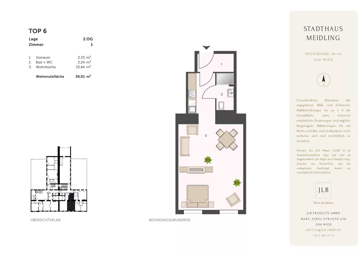 STADTHAUS MEIDLING – Grundriss Top 6 – JLB
