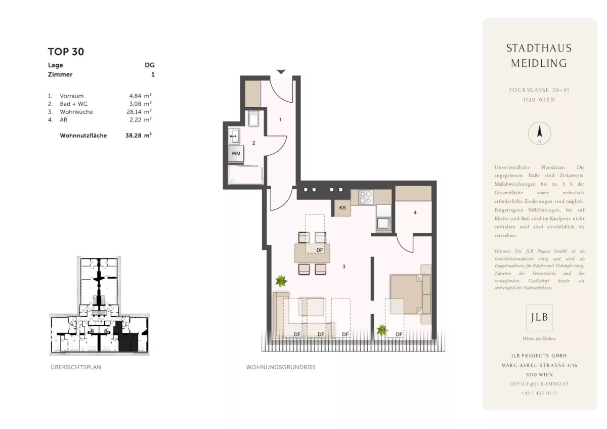 STADTHAUS MEIDLING – Grundriss Top 30 – JLB