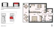 NEUBAU(T)RAUM mit Balkon in Straßgang! 2-Zimmer Wohnung im 2.OG - Wohnpark Primelweg! - Plan Top 1.10 - PW1