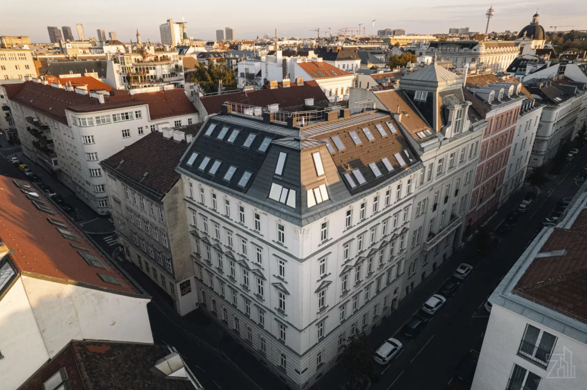 Gebäude und Umgebung – Luftaufnahme
