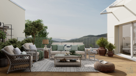 Erholungsoase in neuem Wohnprojekt: Provisionsfreie 4-Zimmer Maisonettewohnung mit traumhaftem Blick!, 8010 Graz, Maisonettewohnung