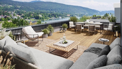 ~ Exklusives Penthouse mit atemberaubendem Seeblick – Wohnen auf höchstem Niveau! Provisionsfrei ~, 9220 Velden am Wörthersee, Penthousewohnung