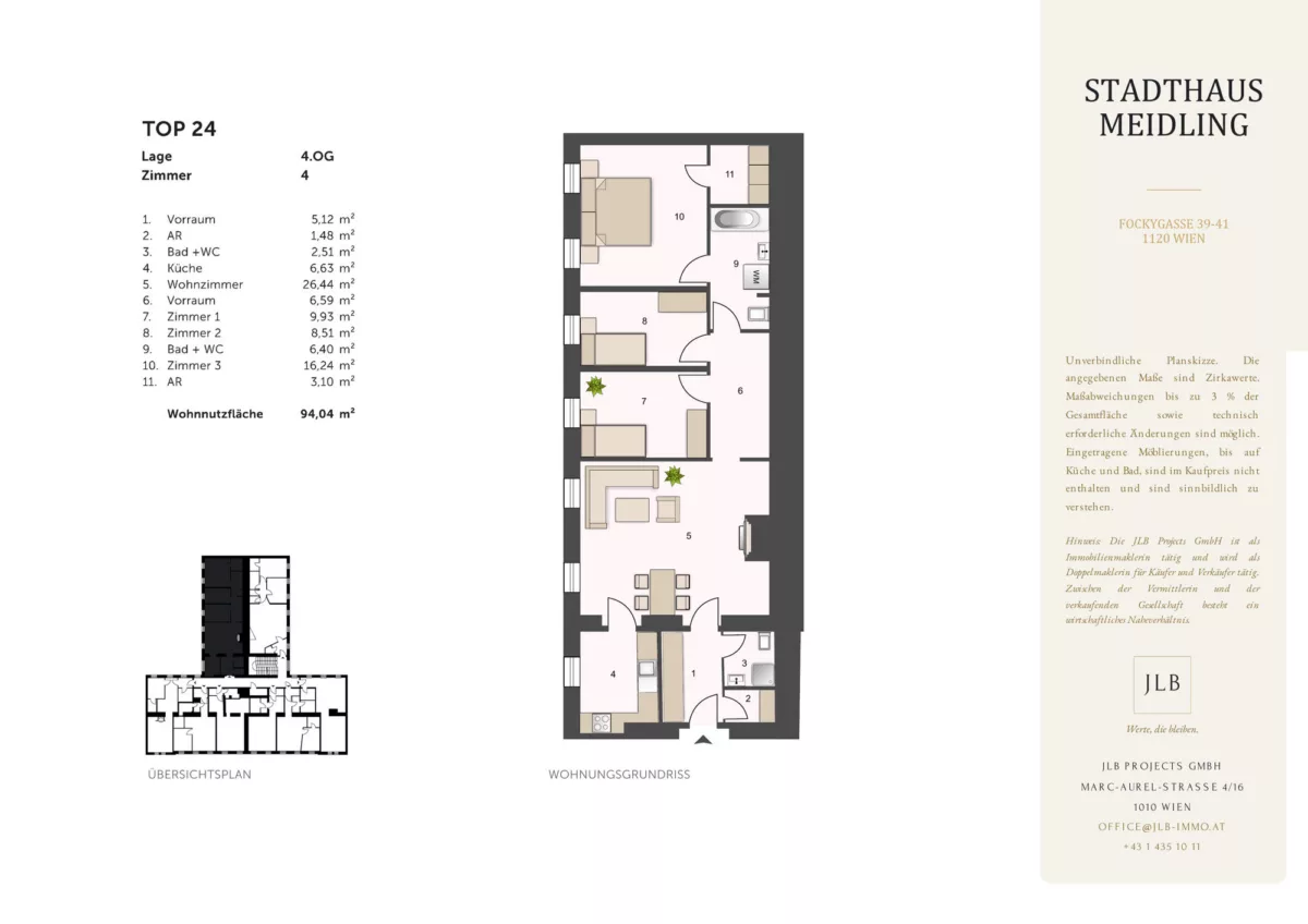 Wohnung 251404 – Grundriss in Wien