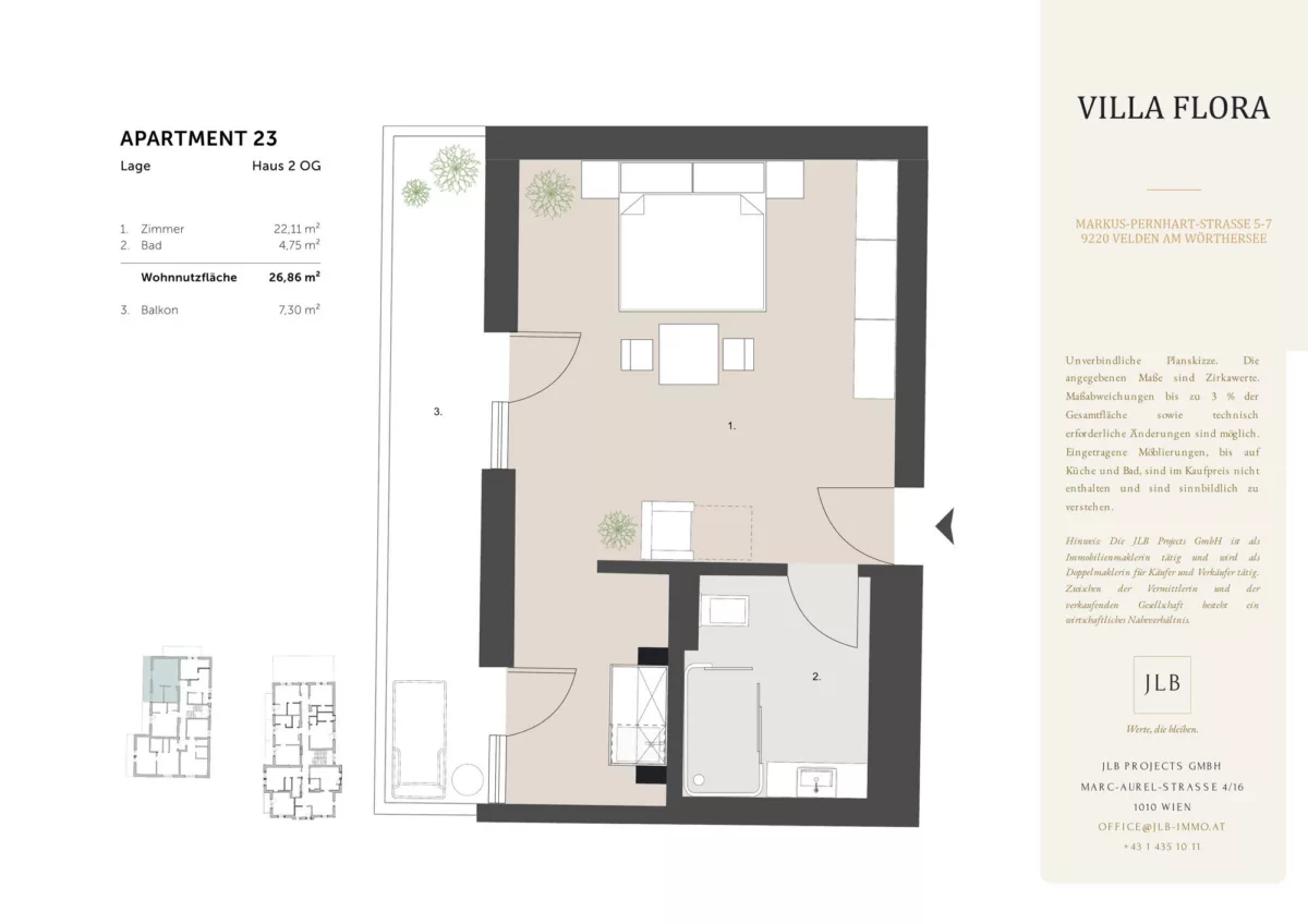 JLB Grundriss – Villa Flora-Verkaufsplan-Apartment-23