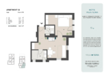 villa flora verkaufsplan apartment 15 - Renditeobjekt mit 5% * – Gut aufgeteiltes, modernes Apartment mit Pool! Provisionsfrei!